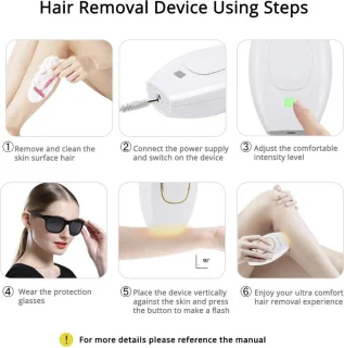 Laser Ontharingsapparaat Epilator Dames Roze