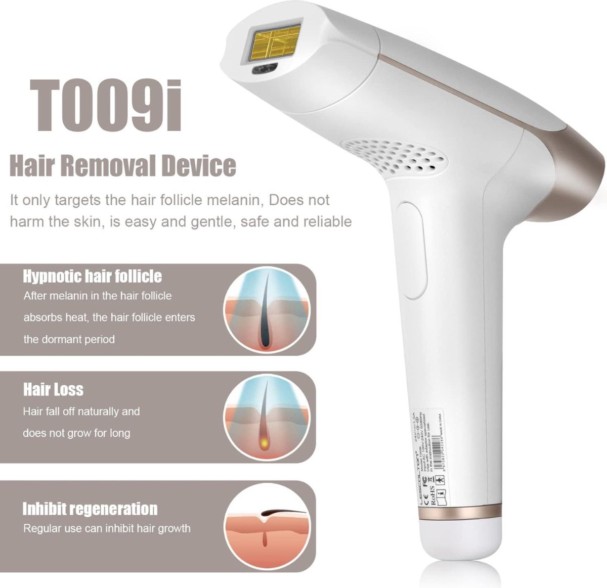 Laser Ontharingsapparaat Epilator voor Thuisgebruik