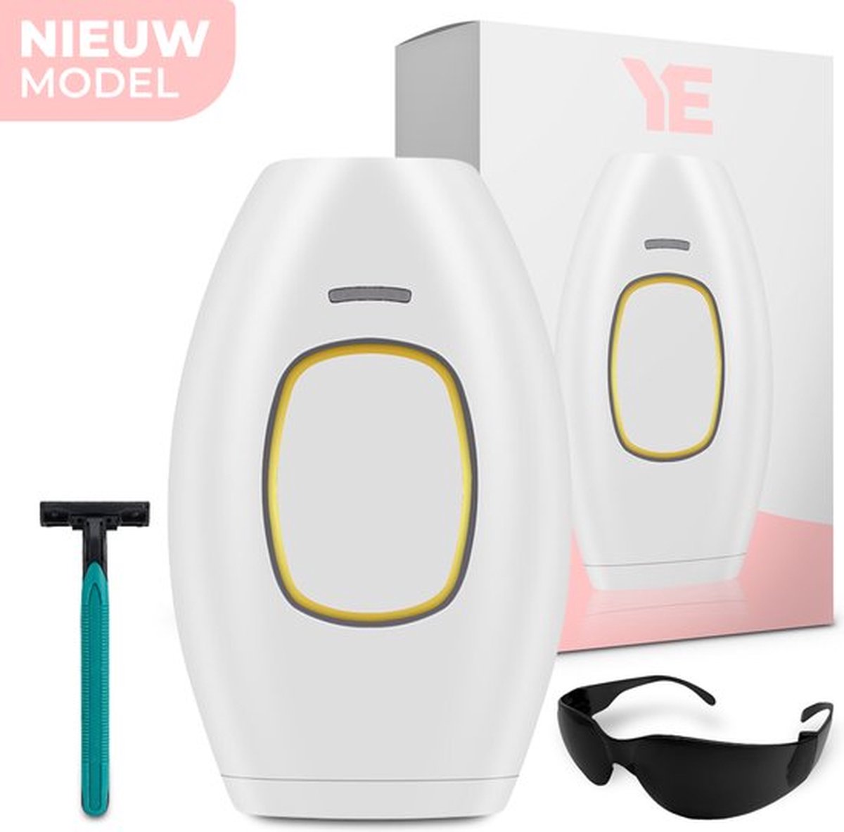 Laser Ontharingsapparaat IPL Epileerapparaat Dames Wit