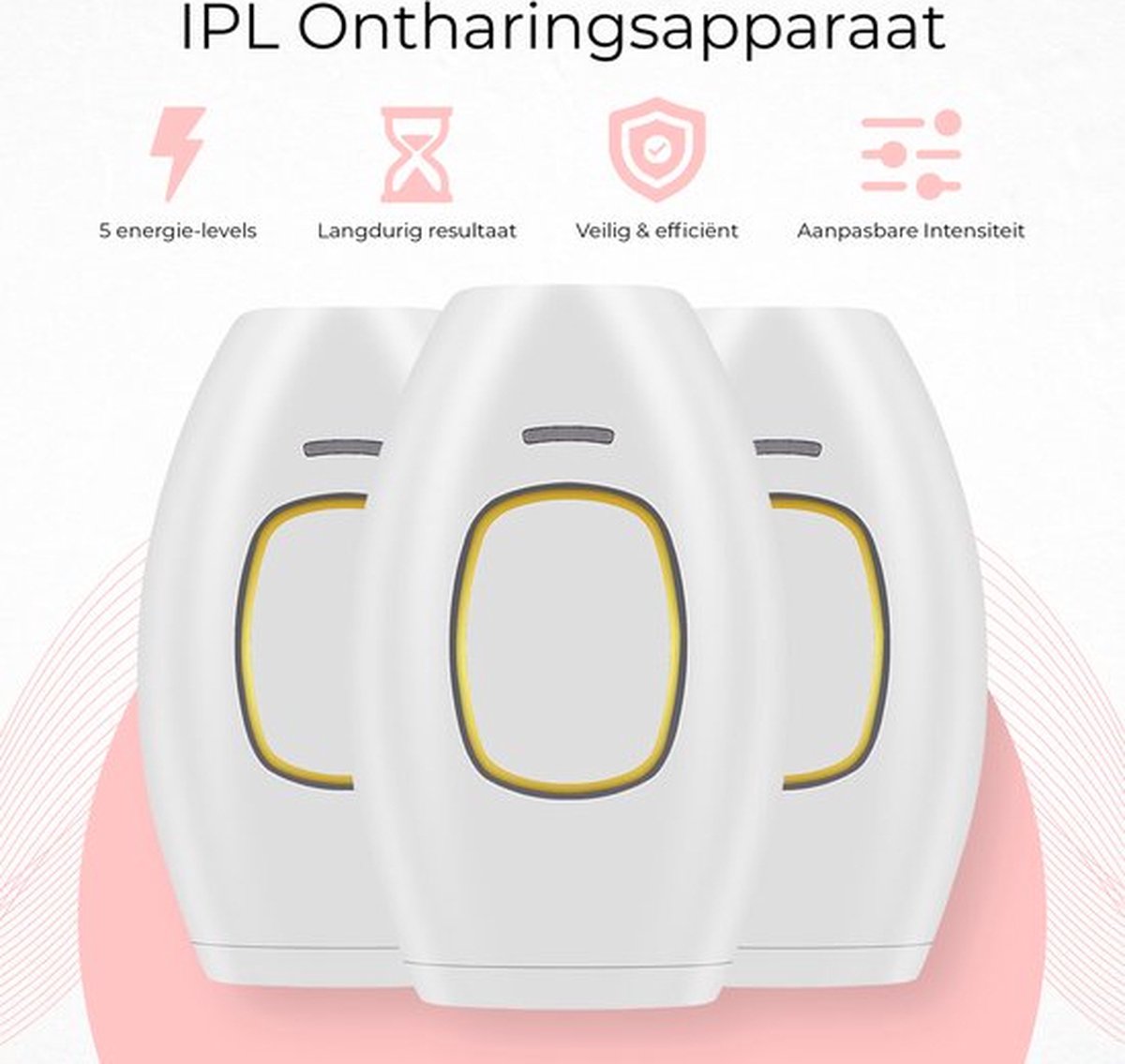 Laser Ontharingsapparaat IPL Epileerapparaat Dames Wit