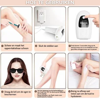 Laser Ontharingsapparaat Wit voor Vrouwen