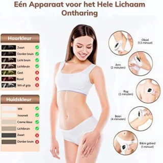 Laser Ontharingsapparaat Wit voor Vrouwen