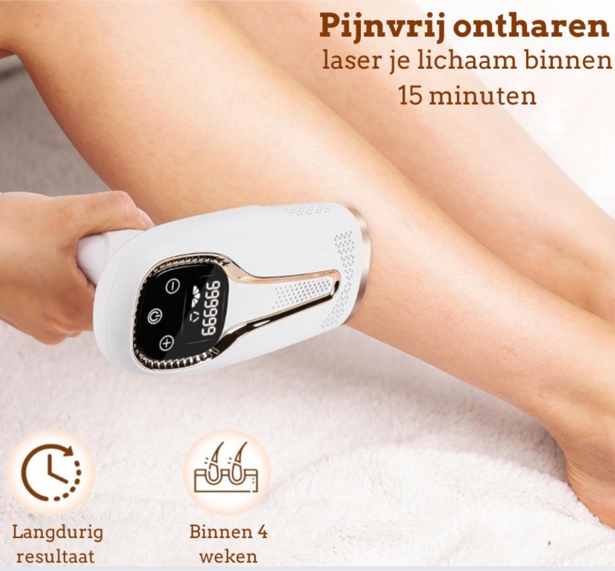 Lumeva IPL Laser Ontharingsapparaat 3-in-1 Wit