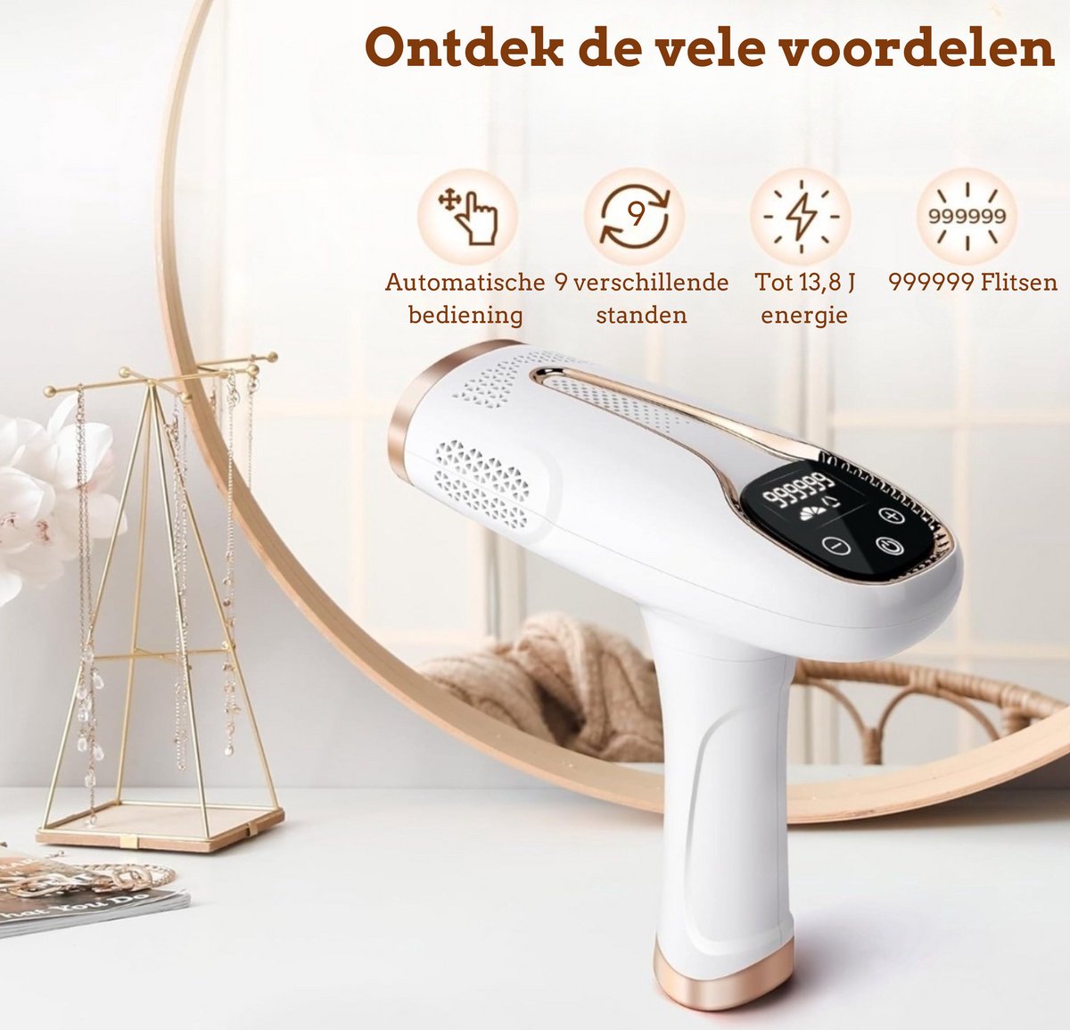 Lumeva IPL Laser Ontharingsapparaat 3-in-1 Wit