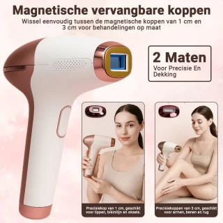 Lunivea IPL Laser Ontharingsapparaat Wit/Roze