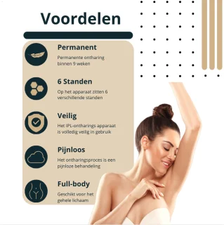 Mooscare IPL Laser Ontharingsapparaat Groen