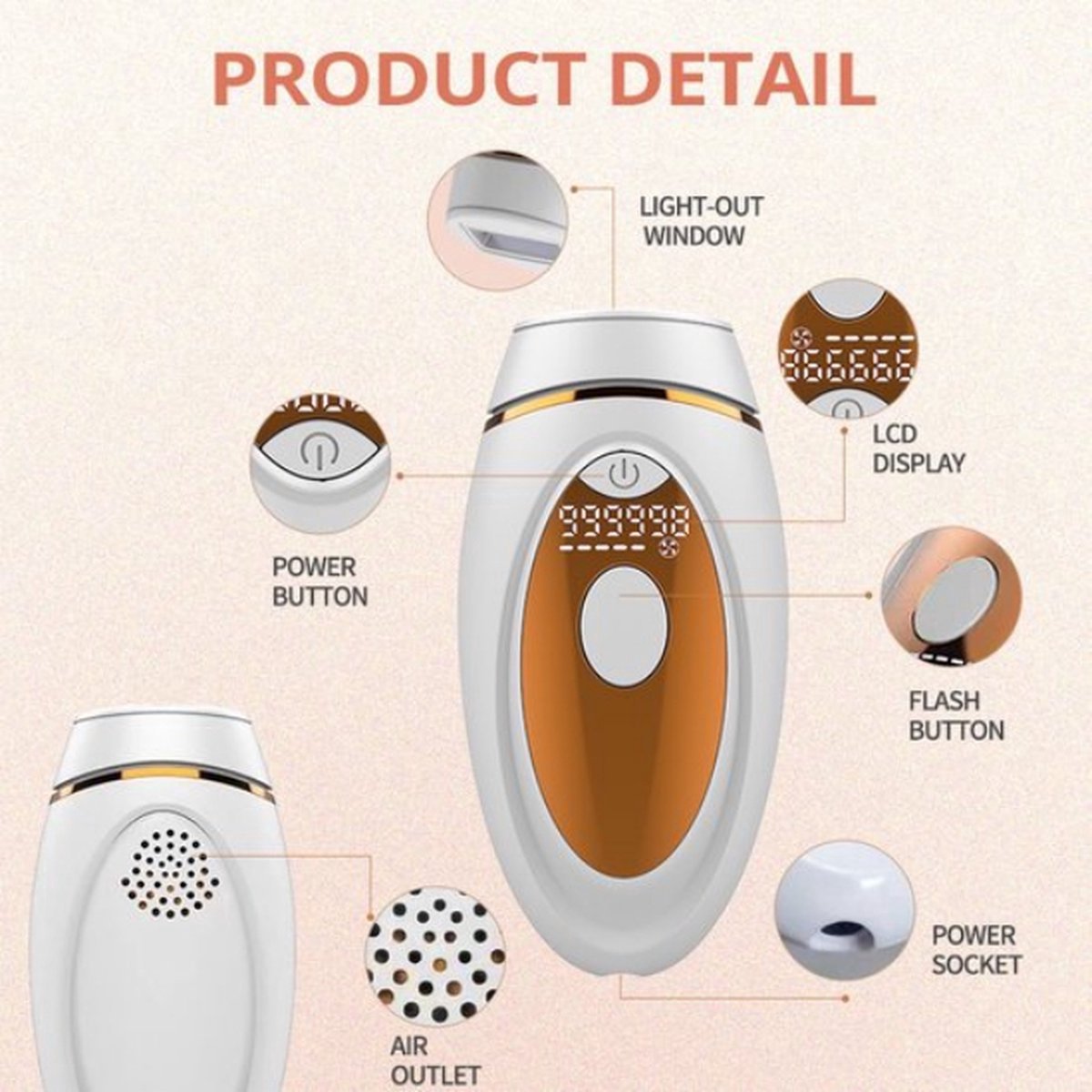 OxyFlowzy IPL Laser Ontharingsapparaat