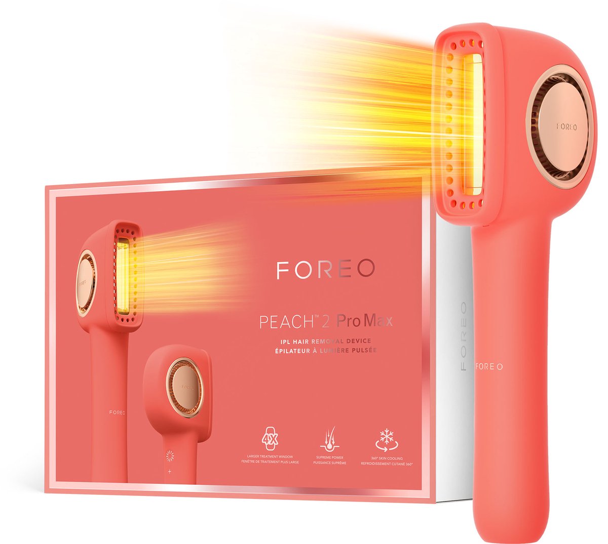 De PEACH 2 Pro Max IPL Hair Removal Device in één oogopslag