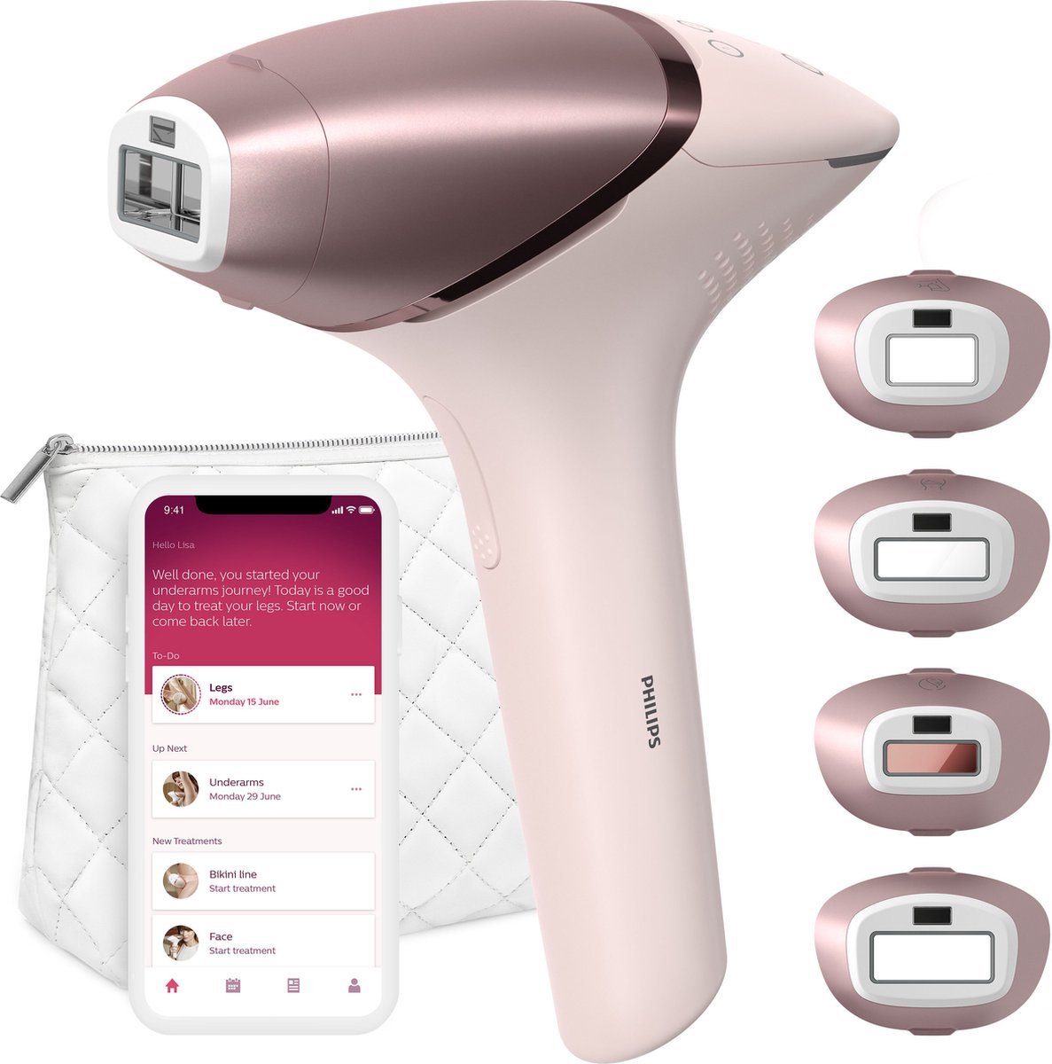 De Philips Lumea 9000 Series BRI958/00 IPL Ontharingsapparaat in één oogopslag