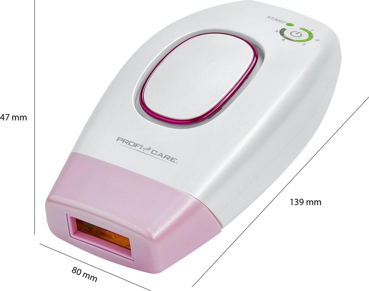 ProfiCare PC-IPL 3024 IPL Epilator Pink White
