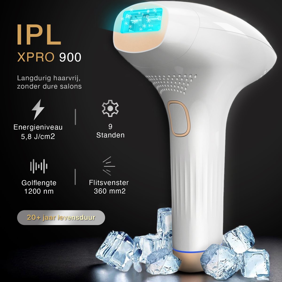 Radiencé X-Pro 900 IPL Laser Ontharingsapparaat