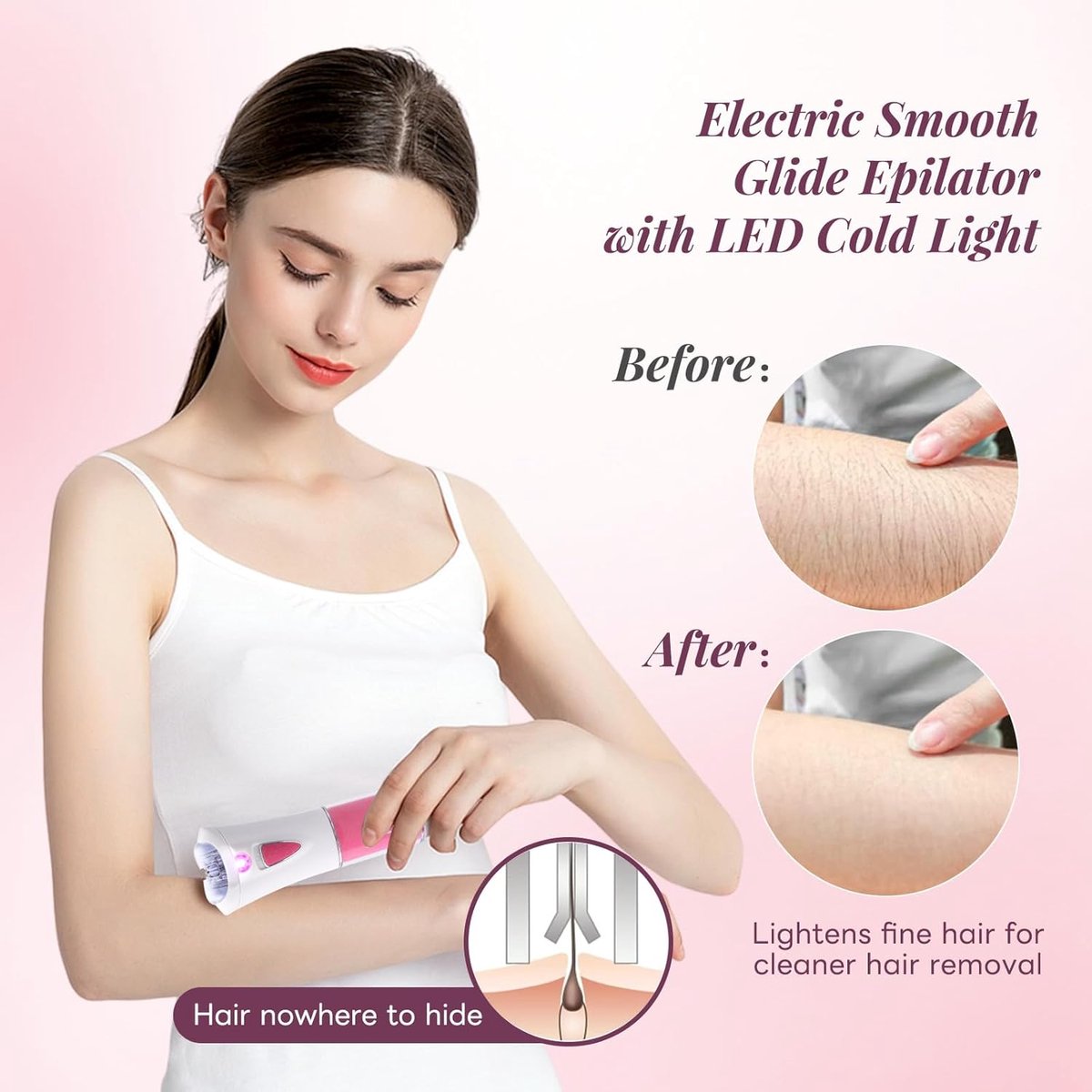 Wat vinden we goed aan de RFWR® elektrische epilator voor gezicht en lichaam dames
