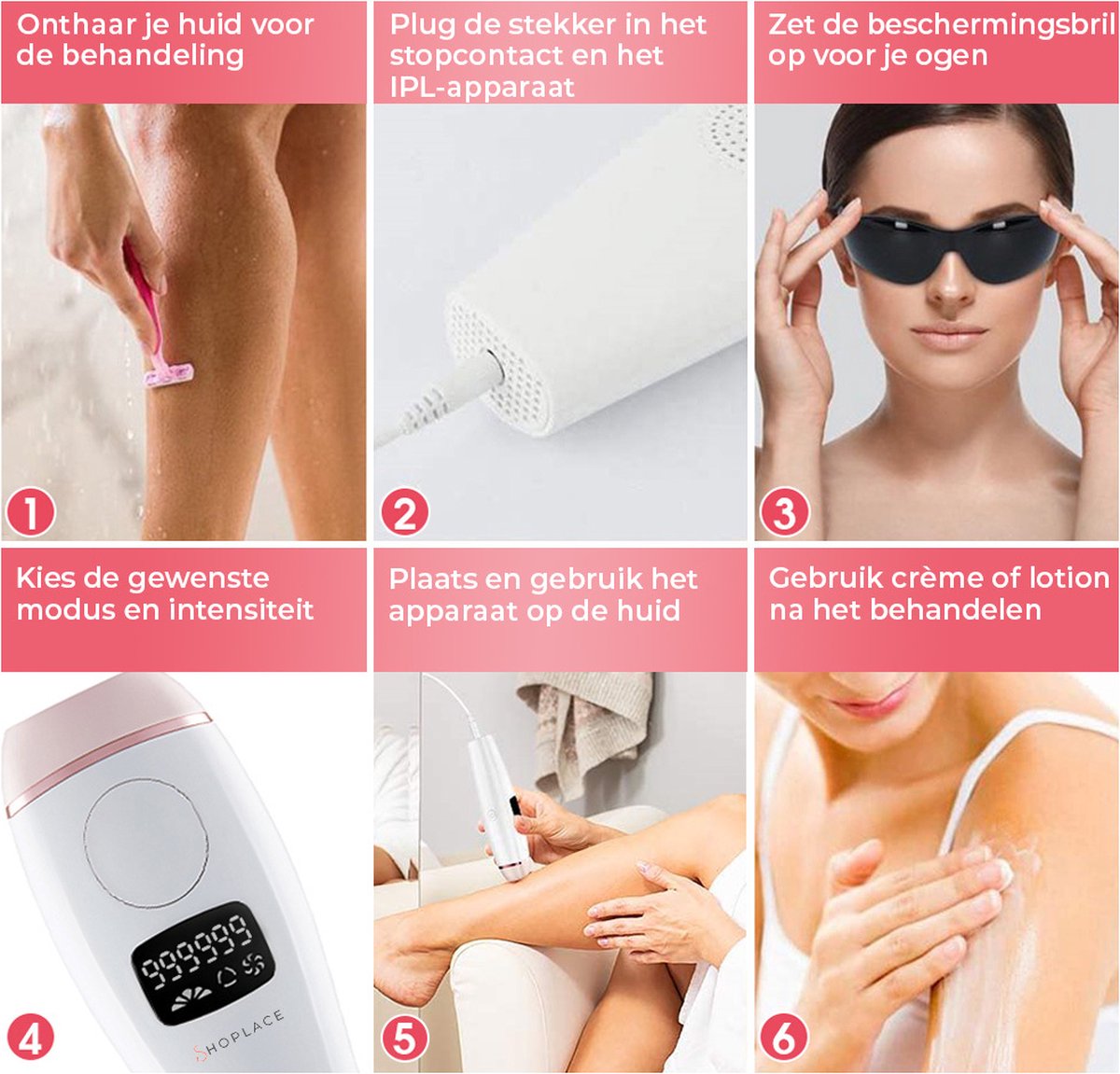 Shoplace IPL Laser Ontharingsapparaat