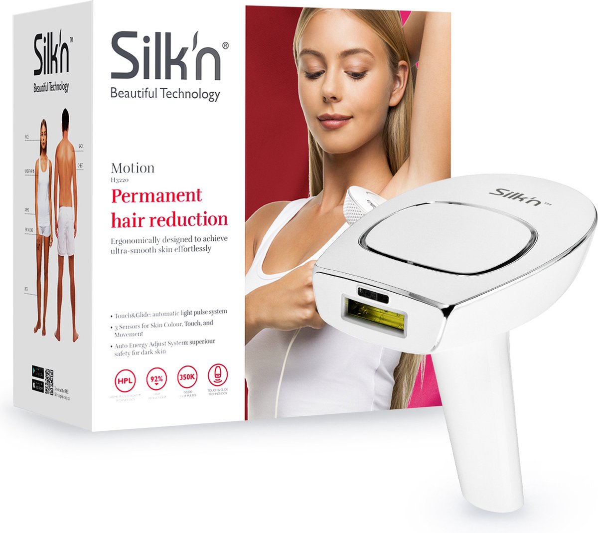 De Silk'n Motion IPL Lichtontharingsapparaat in één oogopslag