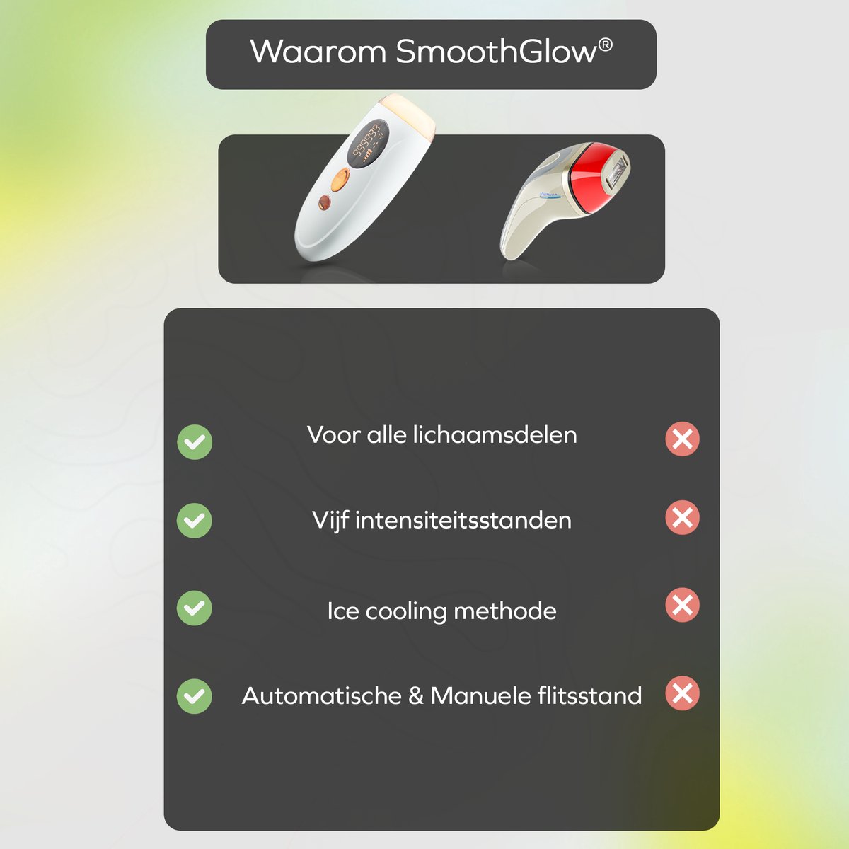 SmoothGlow IPL Laser Ontharingsapparaat