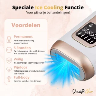 SmoothGlow IPL Laser Ontharingsapparaat Pro