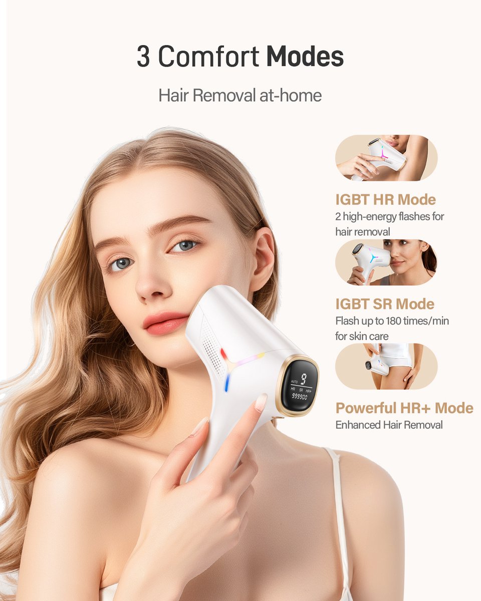 Sumer IPL Ontharingsapparaat 999.999 Flitsen