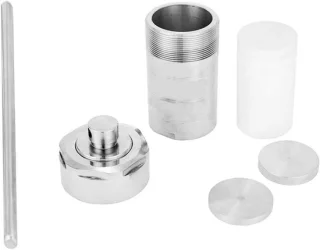 Synthese reactorvat - autoclaafkamer - 25 ml - PTFE-voering - zilver