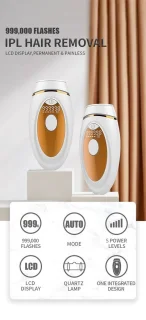TechU™ IPL Laser Epilator Wit Goud