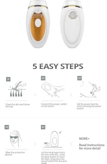 TechU™ IPL Laser Epilator Wit Goud