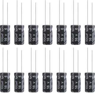 Universeel Aluminium Elektrolytische Condensator 100µF 16V (15 st.)