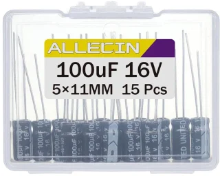Universeel Aluminium Elektrolytische Condensator 100µF 16V (15 st.)