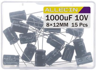 Wat vinden we goed aan de Universeel Elektrolytische condensatoren 1000 µF 10 V - 15 stuks