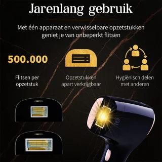 Vasqura NUDA IPL Ontharingsapparaat Zwart