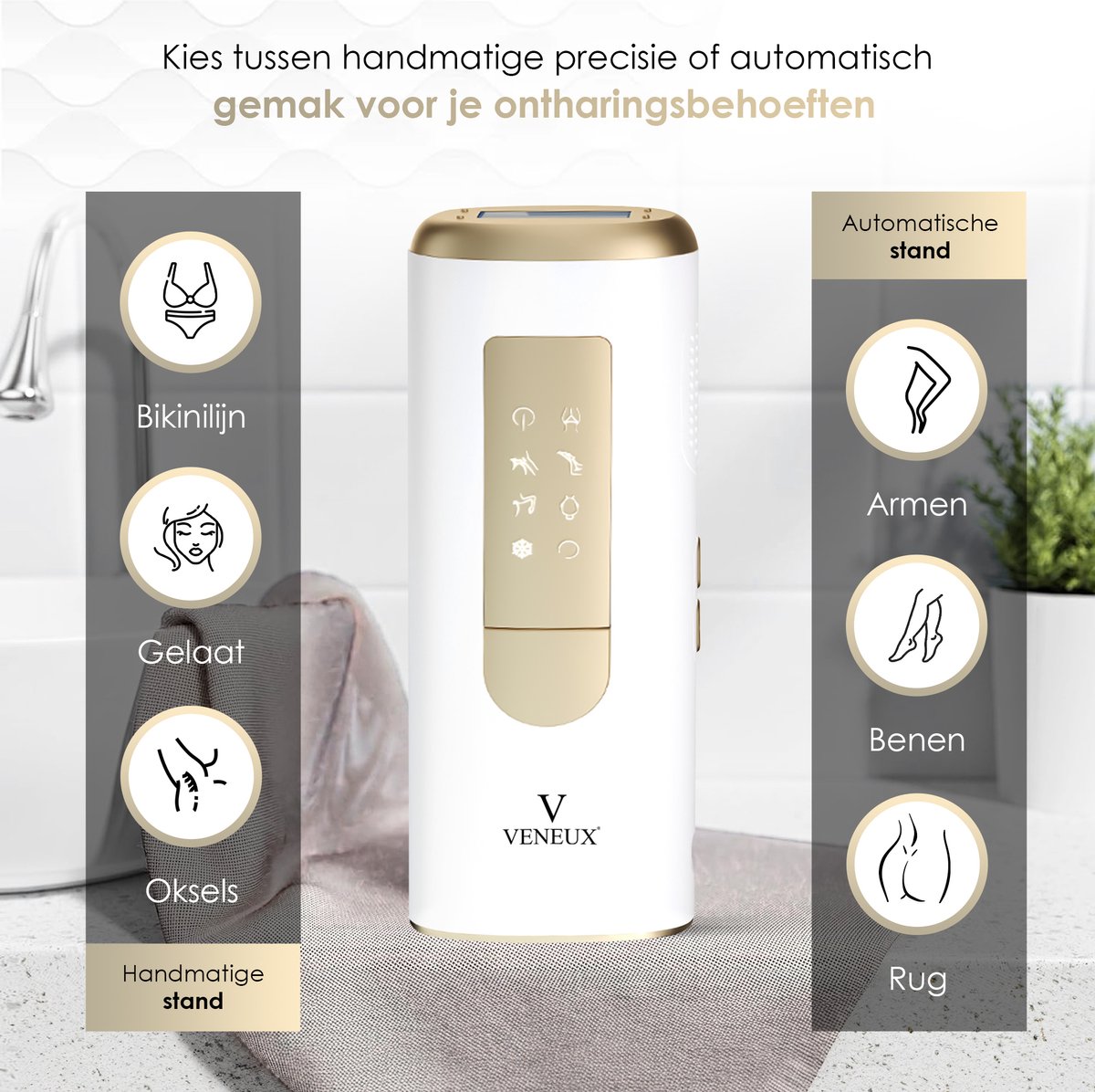 Veneux Laser Ontharingsapparaat Sapphire