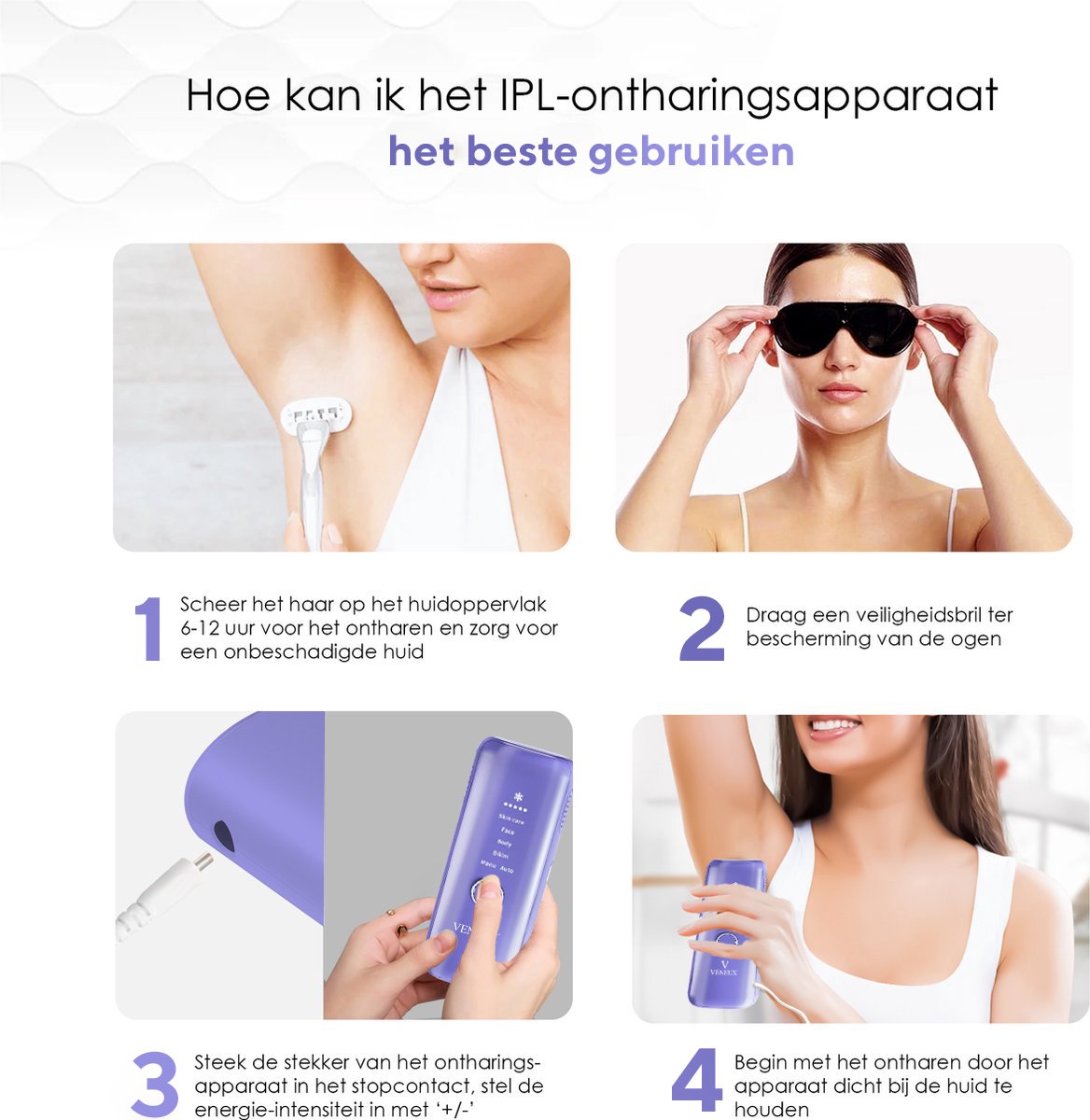Veneux Laser Ontharingsapparaat