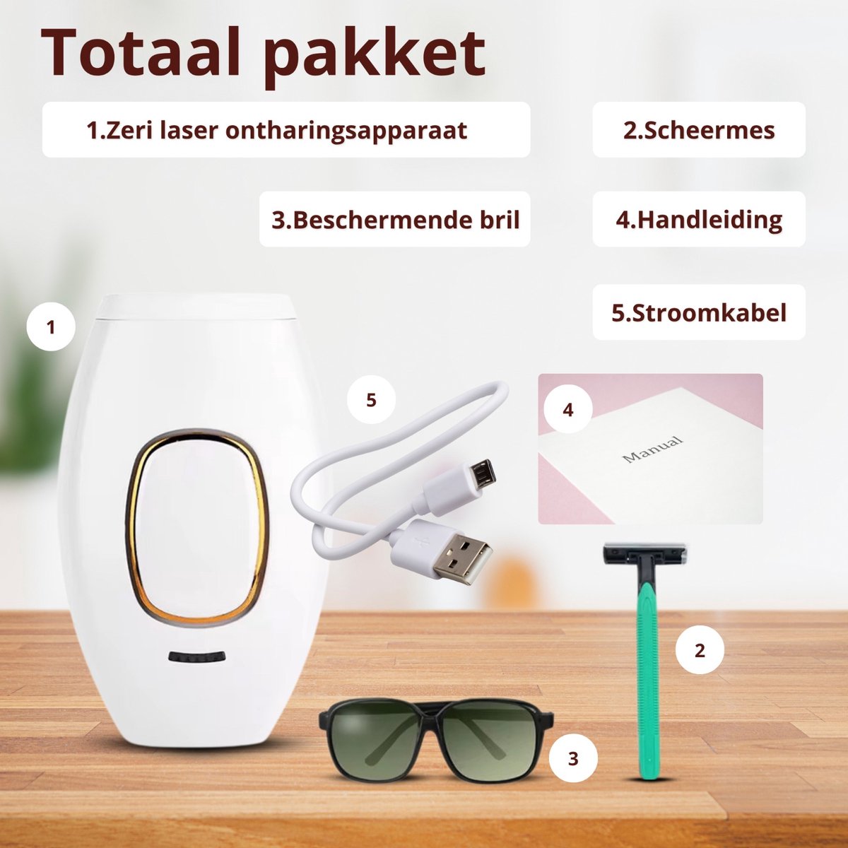 Zeri IPL Laser Ontharingsapparaat