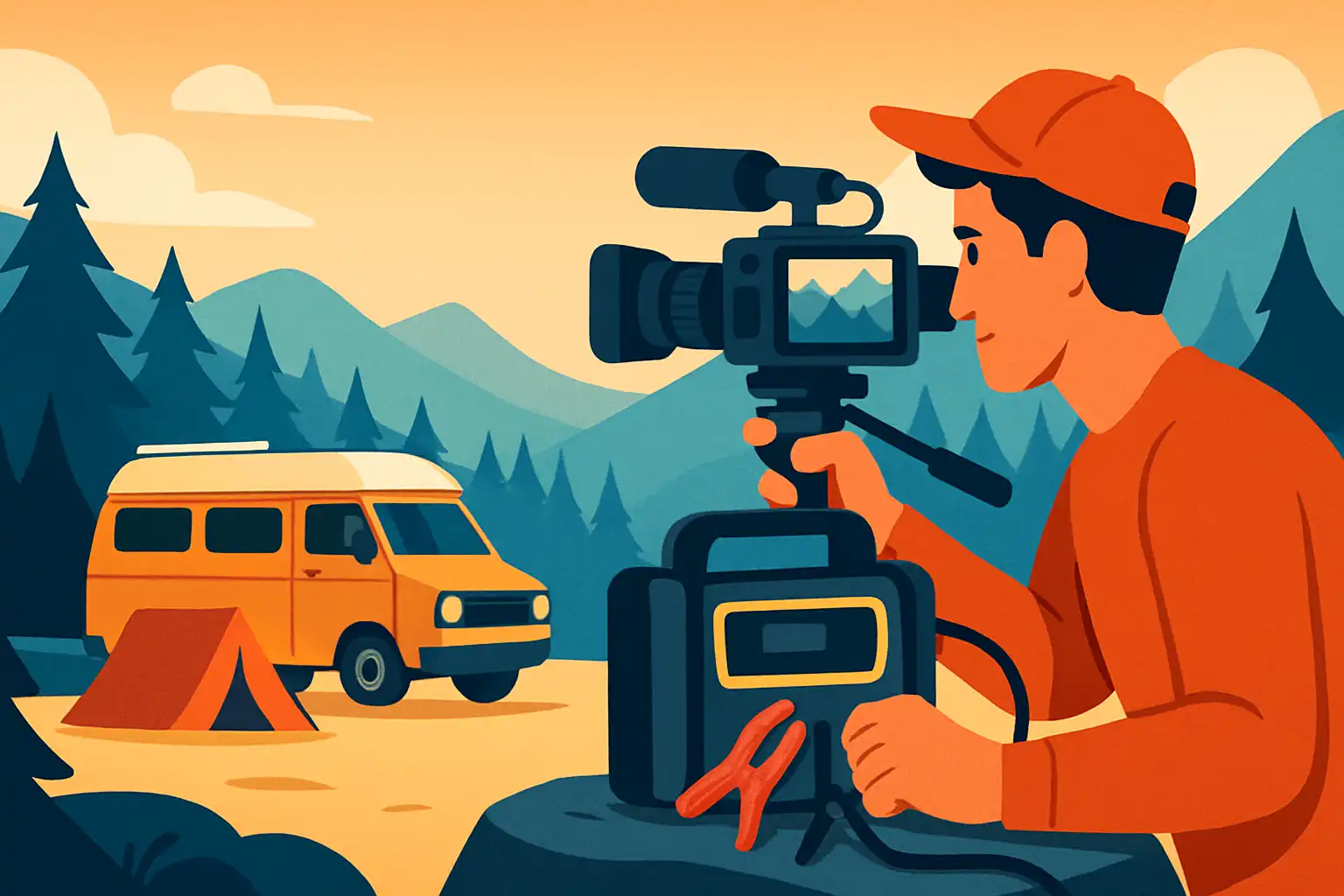 Hoe content creators jumpstarters gebruiken om spectaculaire vanlife- en outdoorvideo's te maken