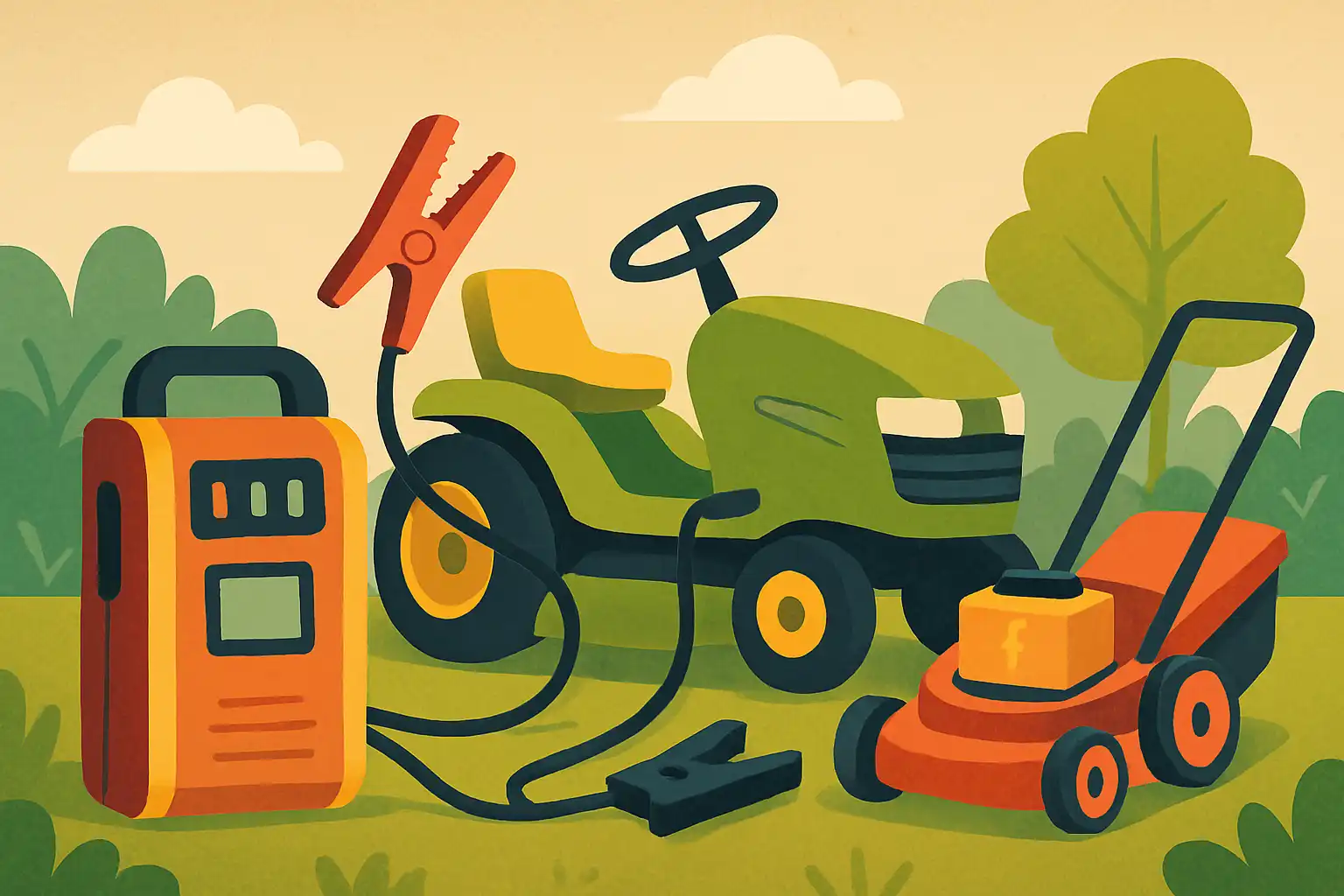 Tuinpech? zo redt een jumpstarter je zitmaaier, grasmaaier en ander accugereedschap