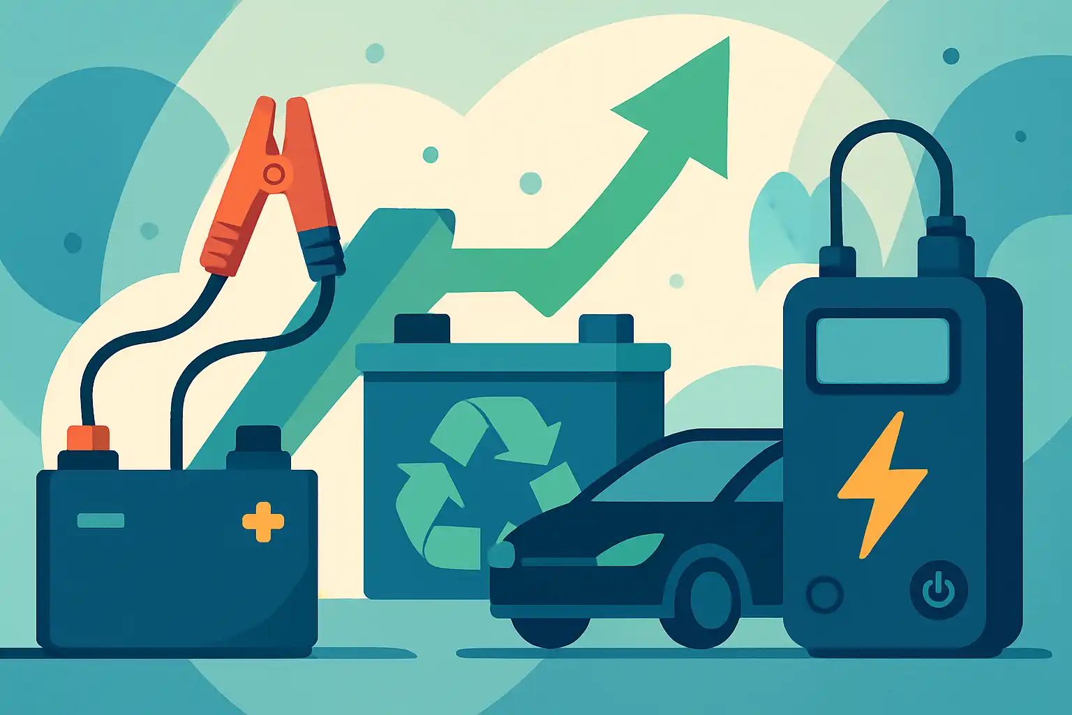 Tweede leven voor EV-batterijen: hoe gerecyclede accu's de toekomst van jumpstarters veranderen