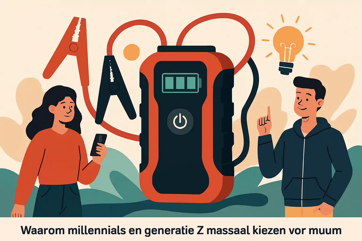 Waarom millennials en generatie Z massaal kiezen voor multifunctionele jumpstarters