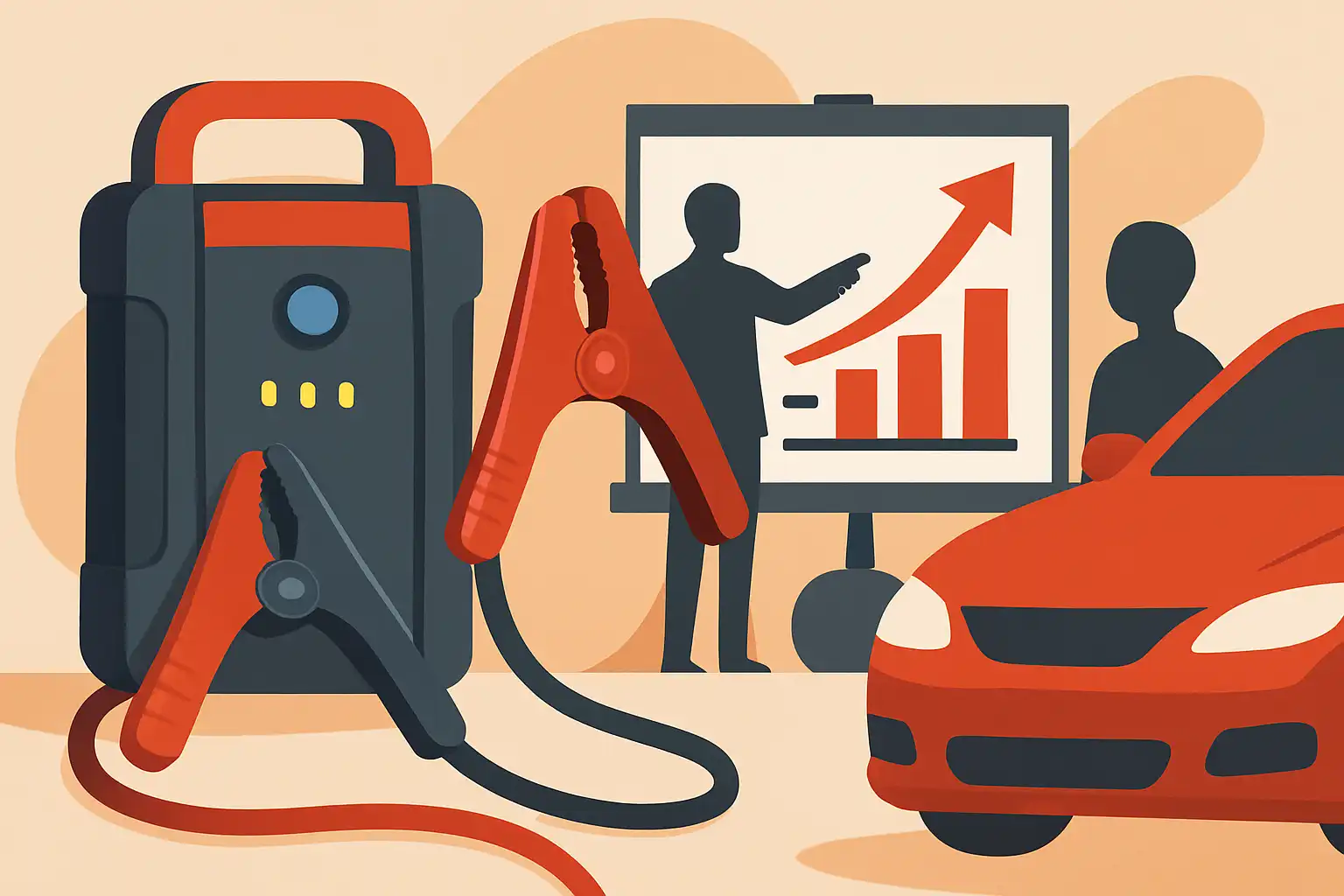 Zo gebruiken garages en dealers jumpstarters als slimme marketingtool