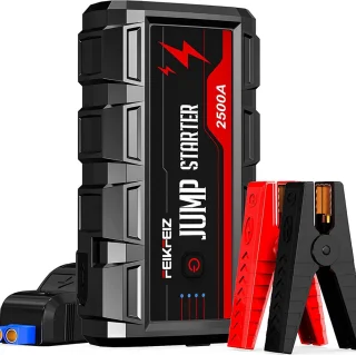 Powerbank Draagbare Jumpstarter - Powerbank - Draagbare Jumpstarter - Jump Starter - Car Jump Starter - 2500A Peak 22800mAh - 12V - Car Battery Starter - USB Quick Charge 3.0