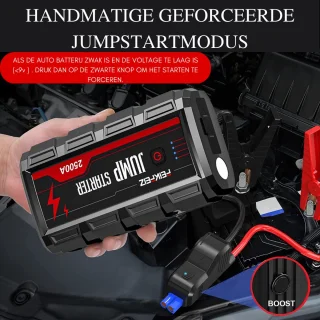Powerbank Draagbare Jumpstarter - Powerbank - Draagbare Jumpstarter - Jump Starter - Car Jump Starter - 2500A Peak 22800mAh - 12V - Car Battery Starter - USB Quick Charge 3.0
