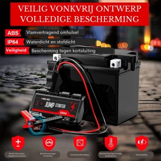 Powerbank Draagbare Jumpstarter - Powerbank - Draagbare Jumpstarter - Jump Starter - Car Jump Starter - 2500A Peak 22800mAh - 12V - Car Battery Starter - USB Quick Charge 3.0