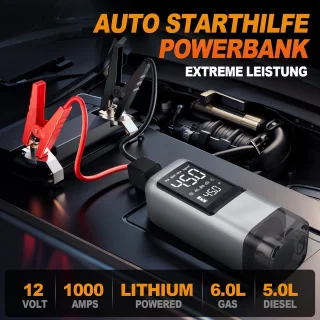 Auto Jump Starter Powerbank 2500A 12000mAh Auto Accu