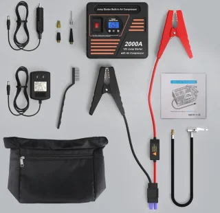 Jumpstarter Voor Auto - Starthulp - Starthulp Voor Auto - Jumpstarter Powerbank - Jumpstarter Met Compressor