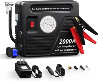 Jumpstarter Voor Auto - Starthulp - Starthulp Voor Auto - Jumpstarter Powerbank - Jumpstarter Met Compressor