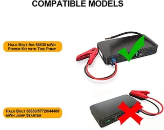 Draagbare Noodstroom Kit met Compressor voor Auto - 58830mWh Power Starter en Accessoires