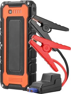 Starthulp 3000 A Peak, Auto-Accu-Powerpack, Draagbare Booster met Luchtcompressor, Startkabels, voor 10 L Benzine-/8 L Dieselmotoren