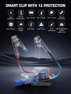 Starthulp Powerbank 5500A met Compressor en LED-Zaklamp voor Auto's