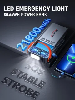 Starthulp Powerbank 5500A met Compressor en LED-Zaklamp voor Auto's