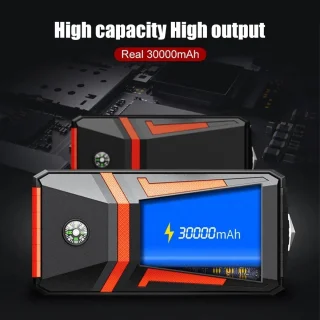 30000mAh Accu Starter Powerbank voor Auto Noodstart Draagbaar