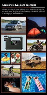 Jumpstarter 12V voor Auto-5-in-1 Multifunctionele Jumpstarter 16000mAh- Jumpstarter voor auto -Dubbele Turbopomp & Banden­drukmeter-2000 lumen LED-verlichting-Type-C Snellader Powerbank-LED-display-Auto/Motor Accu­hulp-In Opbergkoffer