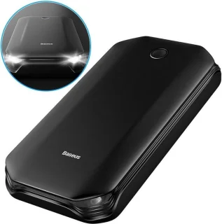 Baseus 8000mAh Jumpstarter - Draagbare Starter - Powerbank - Jumpstarter voor Auto - 12V - Accukabel Auto - Startkabels - Snelstarter - Starthulp voor Auto - Startbooster 800A (CRJS01-01) zwart