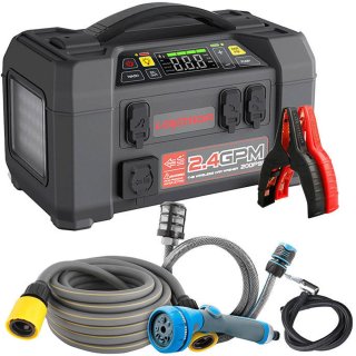 Wat vinden we goed aan de Lokithor Jumpstarter AW401 + 10 BAR Luchtcompressor + 13 BAR Waterpomp - 12V - Startvermogen 2500A - Powerbank - Zaklamp
